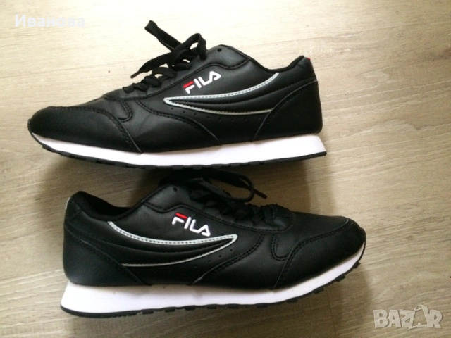 Черни маратонки FILA № 38, снимка 2 - Маратонки - 53619103