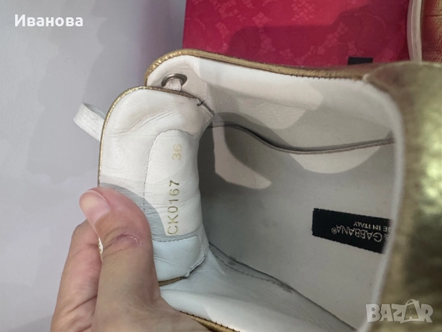 Оригинални дамски кецове DOLCE AND GABBANA, снимка 5 - Кецове - 52211246