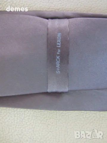 Луксозна сива копринена вратовръзка, нова, снимка 6 - Други - 50229654