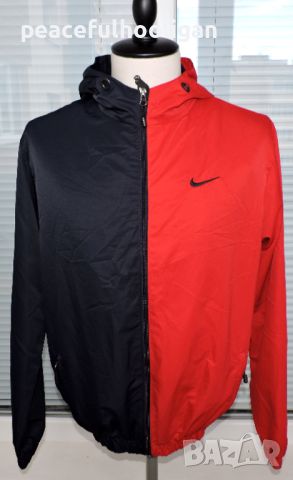 Nike Mens Colourblock Hoodie - страхотен мъжки суичър с качулка размер L , снимка 1 - Суичъри - 45268494