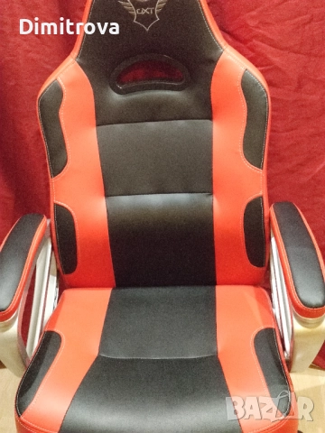 Гейминг стол Ryon Trust GXT - 705, черен/червен, снимка 3 - Столове - 52496792