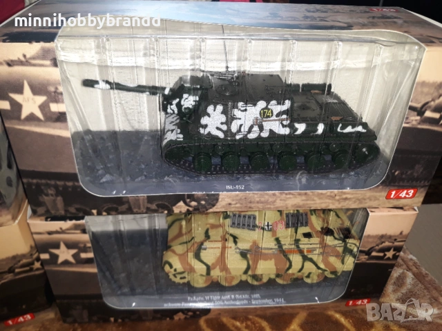 Tank T 34 Ussr Tank Lws Germany Tank Isu 152 Ussr Tank Tiger Germany 1.43 Altaya  , снимка 3 - Колекции - 54089403