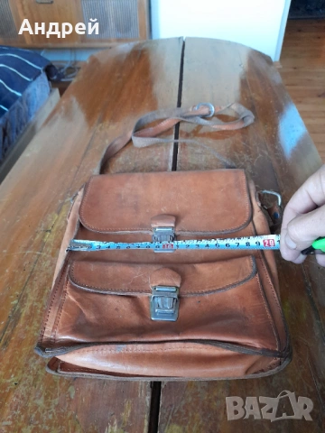 Стара кожена чанта #18, снимка 3 - Други ценни предмети - 53432454