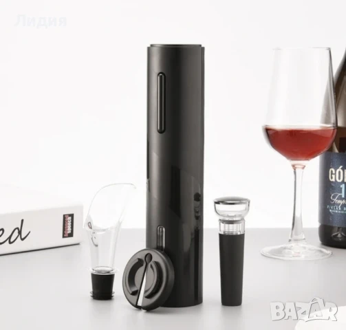 Електрически тирбушон с вакум тапа -4 в 1, снимка 4 - Други - 50499751