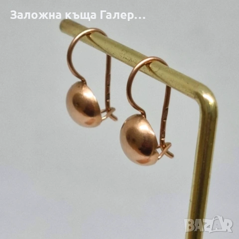 Златни обеци – съветско злато, проба 583,3,28г