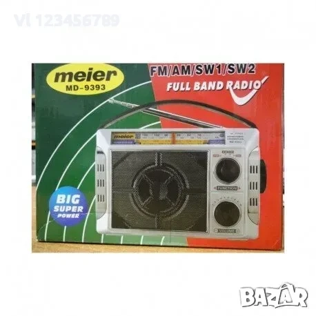 Радио Meier MD-9393 FM/AM/SW1/SW2 USB*TFT