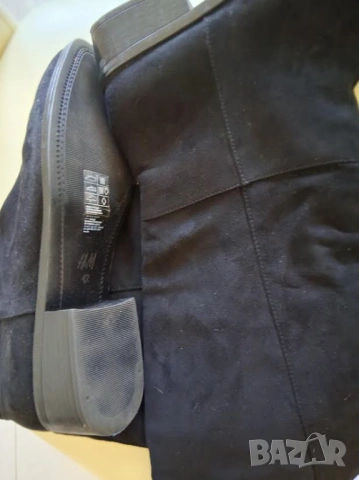 Нови дамски черни ботуши над коляното, снимка 2 - Дамски ботуши - 53904015