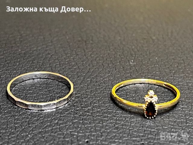 Халка пръстен златни 14 карата 585 бяло залто gold prasten halka , снимка 1 - Пръстени - 46409107