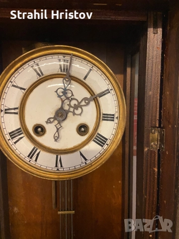 Часовник стар немски, снимка 3 - Антикварни и старинни предмети - 52919259