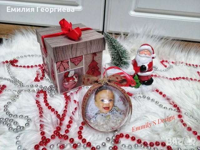 Коледни топки със снимки на най ниски цени , снимка 7 - Декорация за дома - 52452054