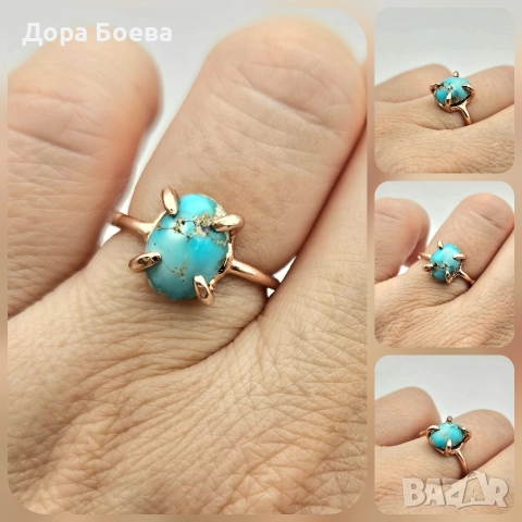 Сребърен пръстен: "Миг", снимка 4 - Пръстени - 52679925