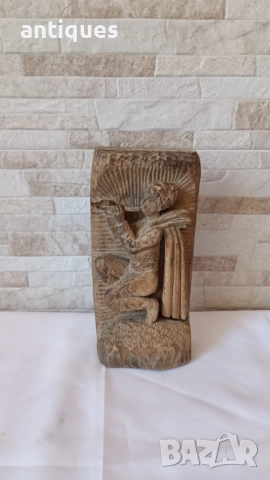 Стари българска дърворезба - Овчарче - 23/11см, снимка 1
