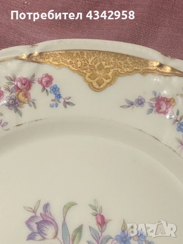 Düco. Hutschenreuther.1930-1960г.Порцеланова чиния., снимка 4 - Антикварни и старинни предмети - 52381576