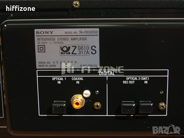 УСИЛВАТЕЛ  Sony ta-f650esd , снимка 9 - Ресийвъри, усилватели, смесителни пултове - 46111284
