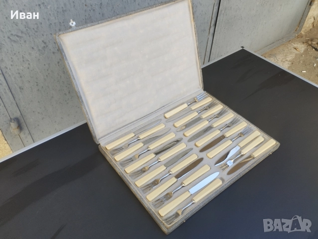 Комплект от 24 броя прибори за хранене/десерт, снимка 7 - Прибори за хранене, готвене и сервиране - 52226525