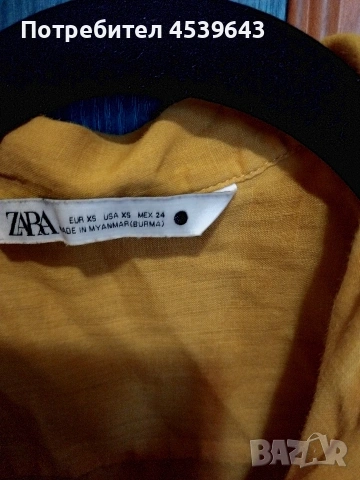 Ленена риза и черни дамски панталонки ZARA , снимка 7 - Къси панталони и бермуди - 52859310