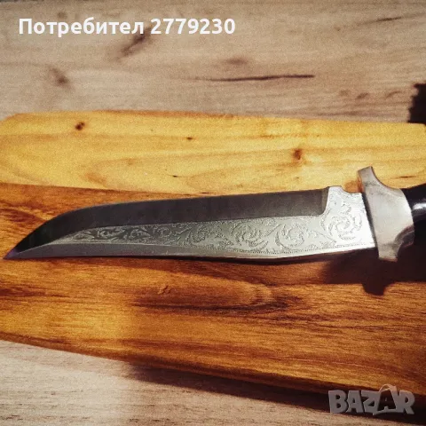 Ловен нож ръчна изработка от П. Неделев!, снимка 3 - Ножове - 49909414