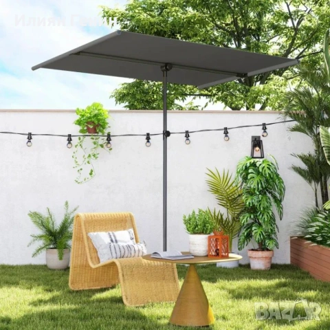 Градински чадър Outsunny, снимка 9 - Градински мебели, декорация  - 53922404