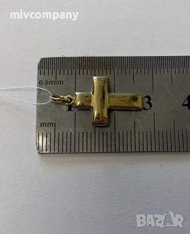 Златен Висулка кръст 0.84гр., снимка 4 - Колиета, медальони, синджири - 50036169