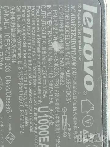 Оригинално зарядно за лаптоп LENOVO, снимка 2 - Кабели и адаптери - 49039798