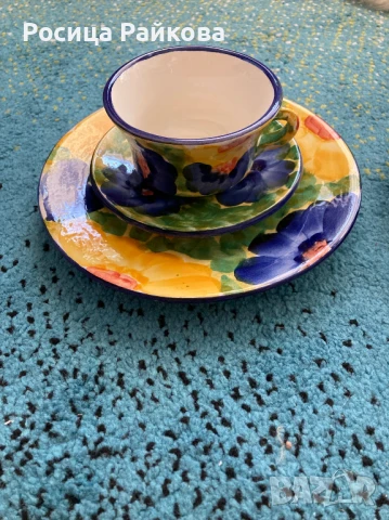 Комплект чашки с чинийки, снимка 3 - Други стоки за дома - 45266776
