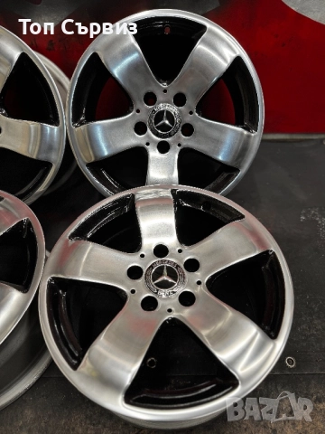 Алуминиеви джанти за Мерцедес (Mercedes), 16 цола, 5х112, снимка 5 - Гуми и джанти - 52594473