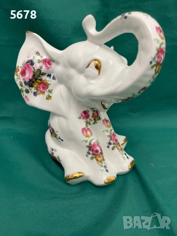 Порцеланово слонче, снимка 8 - Статуетки - 53485716