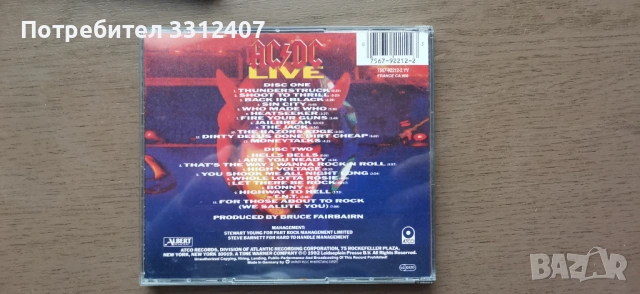 2 CD диск на AC/DC Live, снимка 5 - CD дискове - 53735337