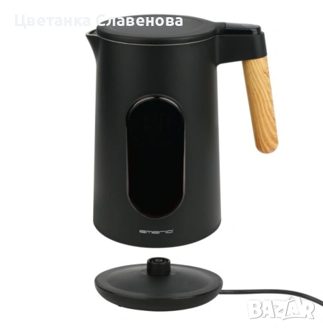 Кана от неръждаема стомана EMERIO WK-132230, 1.7 л, от 40 до 100 °C на стъпки от 5 °C,2200 W, снимка 5 - Кани - 54067849