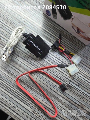 USB2.0 To IDE & SATA Cable, снимка 3 - Кабели и адаптери - 53614614