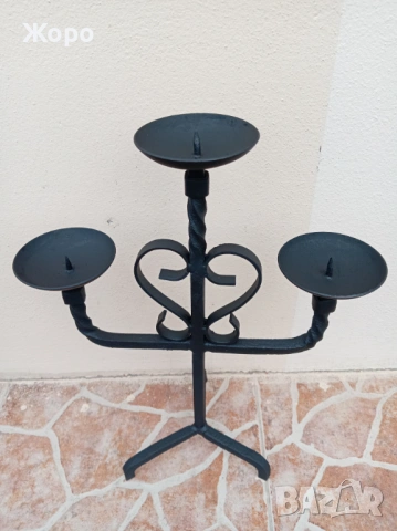 старинни ръчно изработени свещници свещник, снимка 14 - Антикварни и старинни предмети - 54220375