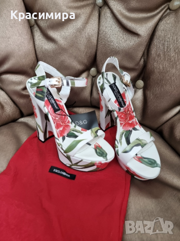 обувки на ток Dolce&Gabbana сандали D&G, снимка 3 - Дамски обувки на ток - 44961939