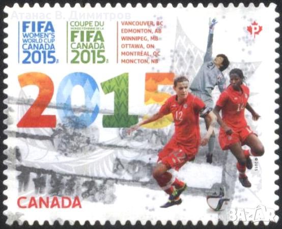 Клеймована марка Спорт Футбол FIFA 2015 от Канада, снимка 1 - Филателия - 45775954