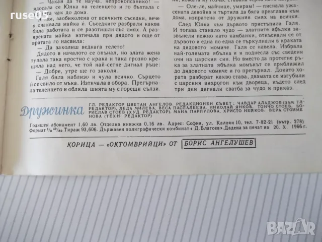 Списание "Дружинка - книжка 9 - ноември 1966 г." - 16 стр., снимка 5 - Списания и комикси - 47816518