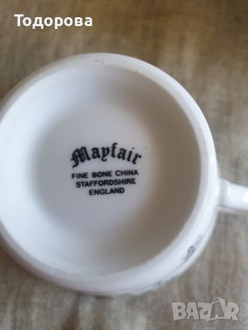 Порцеланови чаши за чай,кафе- Mayfair fine bone china staffordshire england, снимка 5 - Чаши - 45147711