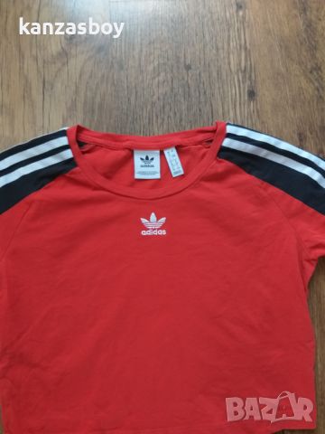 Adidas Originals Crop Top Womens Knits - страхотна дамска тениска Л, снимка 2 - Тениски - 46579675