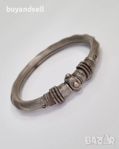 Стара викторианска сребърна гривна