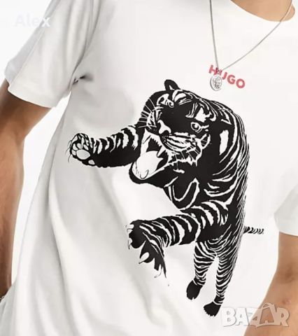 Оригинална тениска HUGO- размер L, снимка 2 - Тениски - 45420393
