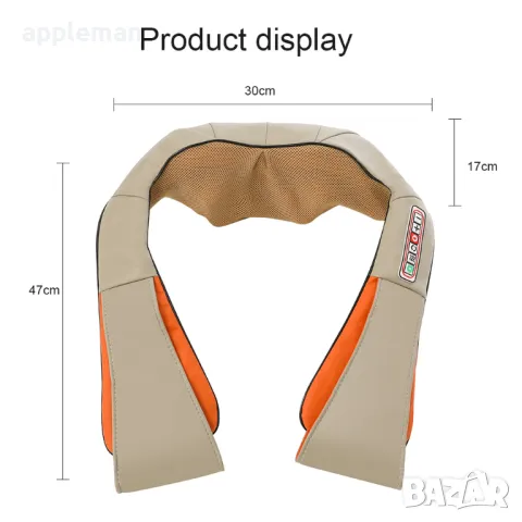 6Д Шиацу масажор за цяло тяло гръб крака врат ръце бежов, снимка 6 - Масажори - 49932957