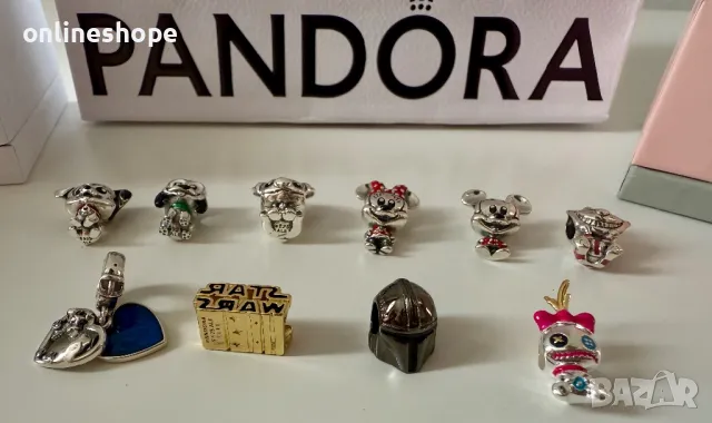 PANDORA СРЕБРО S925 ALE Талисмани - Disney , Stitch , Mickey и други, снимка 5 - Бижутерийни комплекти - 50205386