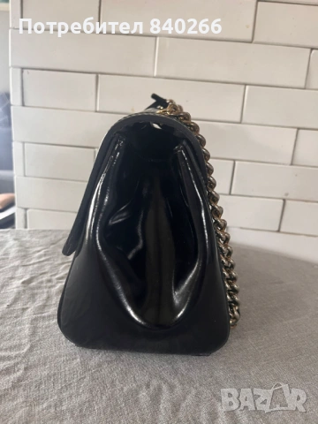 Тъмнозелена чанта естествена кожа INNUE + подарък чанта, снимка 4 - Чанти - 53273111