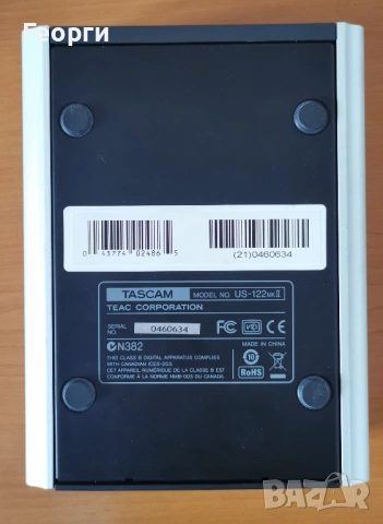 Tascam US-122 MKII USB audio interface аудиокарта 2x XLR 2x 6.3mm MIDI, снимка 7 - Ресийвъри, усилватели, смесителни пултове - 53690241