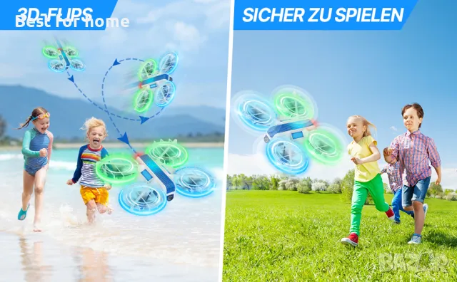 Мини дрон с камера за деца TOPRCBOXS, снимка 3 - Електрически играчки - 49773106