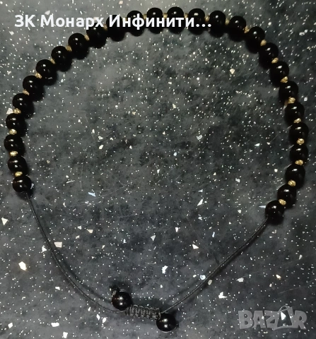 Златна гривна с топчета /585/, снимка 4 - Гривни - 53126906