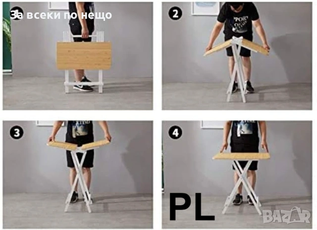 Сгъваема маса за дом, офис и градина Код P2073, снимка 7 - Маси - 54022000