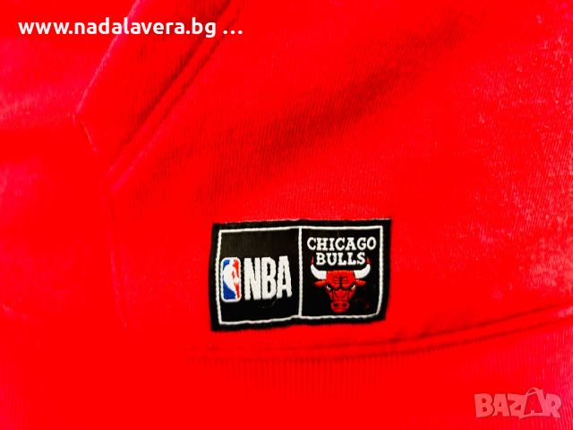 Суитшърт суичър с качулка на Chicago Bulls NEW ERA NBA Vintage Хууди , снимка 3 - Суичъри - 46229148