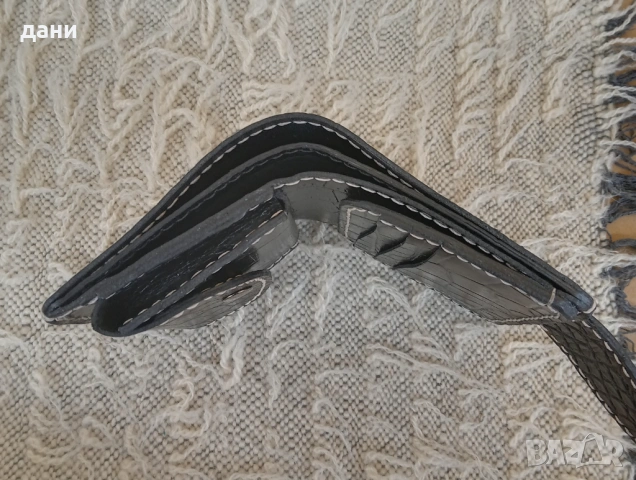 Портфейл с голяма вместимост от естествена кожа , снимка 2 - Портфейли, портмонета - 53973024