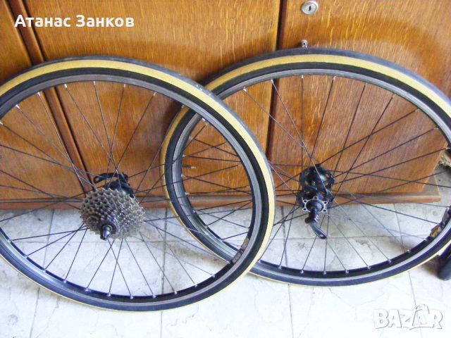 Сет капли Shimano XT 756 сликови гуми 26 цола, снимка 1 - Части за велосипеди - 45761595