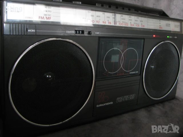 GRUNDIG RR 440 GHETTOBLASTER BOOMBOX Як Радиоприемник от 1980 г ., снимка 2 - Радиокасетофони, транзистори - 50506368