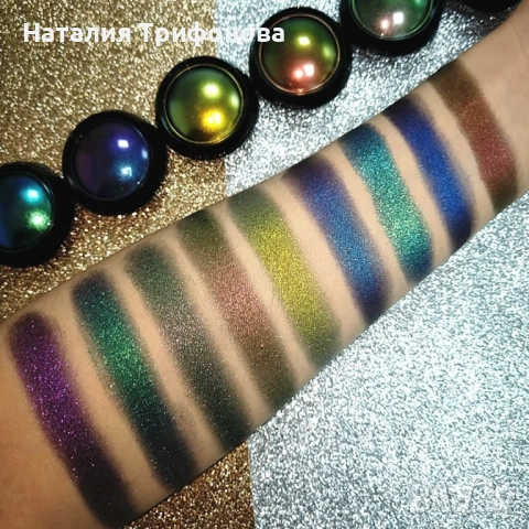 Сенки за очи диамантен блясък – 9 цвята HZS527, снимка 3 - Декоративна козметика - 52680388